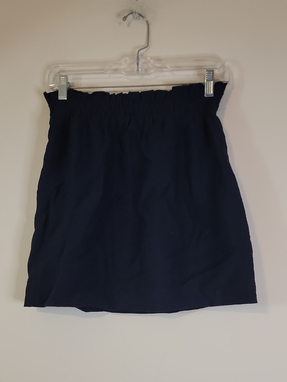 Women's Navy Elastic-Waist Mini Skirt